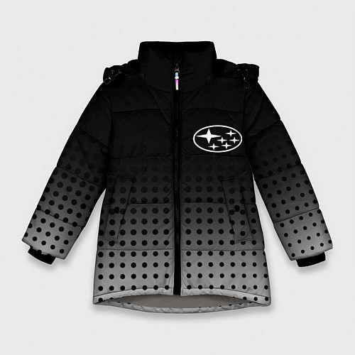 Зимняя куртка для девочки Subaru / 3D-Светло-серый – фото 1