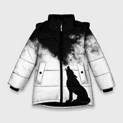Куртка зимняя для девочки Galaxy wolf, цвет: 3D-черный