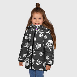 Куртка зимняя для девочки Scorpions, цвет: 3D-черный — фото 2