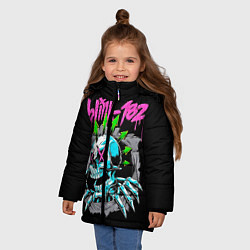 Куртка зимняя для девочки Blink-182 8, цвет: 3D-черный — фото 2