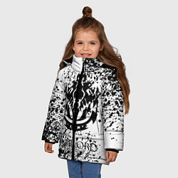 Куртка зимняя для девочки Overlord, цвет: 3D-светло-серый — фото 2