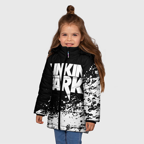 Зимняя куртка для девочки LINKIN PARK 4 / 3D-Светло-серый – фото 3