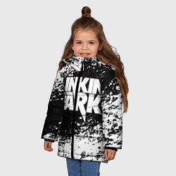 Куртка зимняя для девочки LINKIN PARK 5, цвет: 3D-черный — фото 2