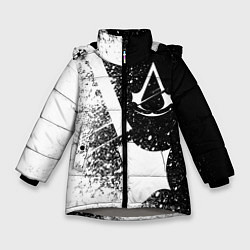 Куртка зимняя для девочки Assassin’s Creed 03, цвет: 3D-светло-серый
