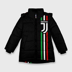 Куртка зимняя для девочки JUVENTUS, цвет: 3D-черный