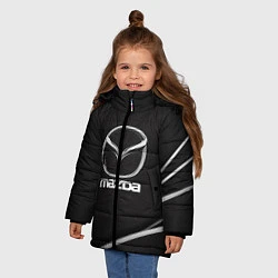 Куртка зимняя для девочки MAZDA, цвет: 3D-черный — фото 2