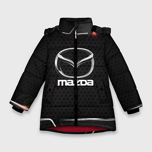 Зимняя куртка для девочки MAZDA / 3D-Красный – фото 1