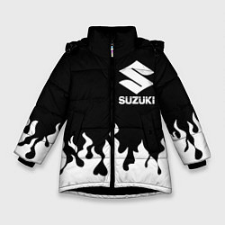 Куртка зимняя для девочки SUZUKI 10, цвет: 3D-черный