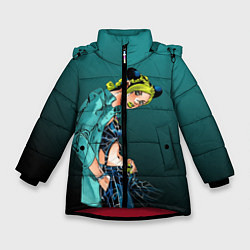 Куртка зимняя для девочки Джолин Кудзё, цвет: 3D-красный