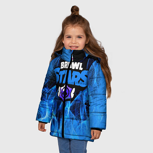 Зимняя куртка для девочки BRAWL STARS / 3D-Светло-серый – фото 3
