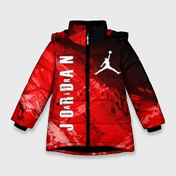 Куртка зимняя для девочки MICHAEL JORDAN AIR, цвет: 3D-черный