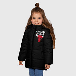 Куртка зимняя для девочки CHICAGO BULLS, цвет: 3D-черный — фото 2