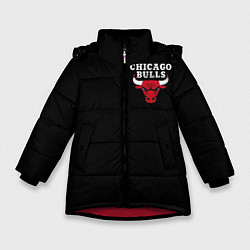 Куртка зимняя для девочки CHICAGO BULLS, цвет: 3D-красный