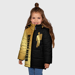 Куртка зимняя для девочки Billie Eilish Gold, цвет: 3D-черный — фото 2