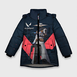Куртка зимняя для девочки CYPHER VALORANT, цвет: 3D-светло-серый