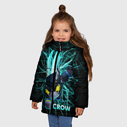 Куртка зимняя для девочки Brawl Stars CROW, цвет: 3D-черный — фото 2