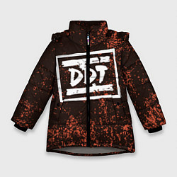 Куртка зимняя для девочки ДДТ Z, цвет: 3D-светло-серый