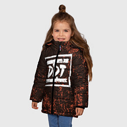 Куртка зимняя для девочки ДДТ Z, цвет: 3D-красный — фото 2