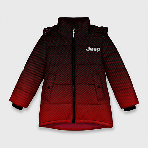 Зимняя куртка для девочки Jeep спина Z / 3D-Красный – фото 1