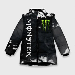 Куртка зимняя для девочки MONSTER ENERGY, цвет: 3D-черный