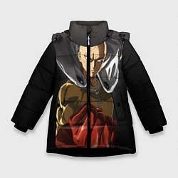 Куртка зимняя для девочки One Punch Man, цвет: 3D-черный