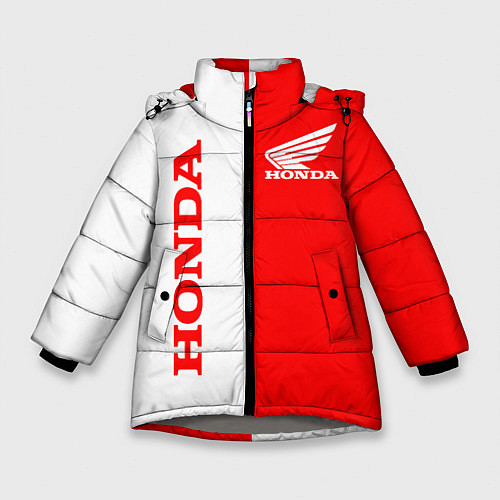 Зимняя куртка для девочки HONDA / 3D-Светло-серый – фото 1