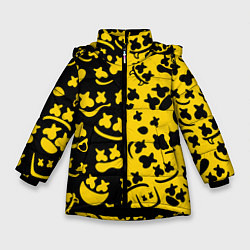 Куртка зимняя для девочки FORTNITE x MARSHMELLO, цвет: 3D-черный