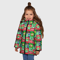 Куртка зимняя для девочки Микки Маус, цвет: 3D-черный — фото 2