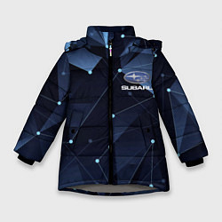 Куртка зимняя для девочки SUBARU, цвет: 3D-светло-серый