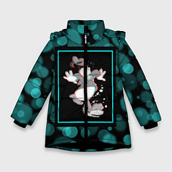 Куртка зимняя для девочки Дональд Дак, цвет: 3D-черный