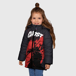 Куртка зимняя для девочки Ghost, цвет: 3D-красный — фото 2