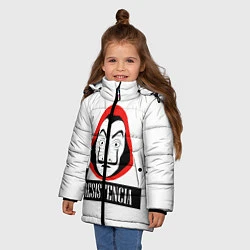 Куртка зимняя для девочки Resistenicia, цвет: 3D-черный — фото 2