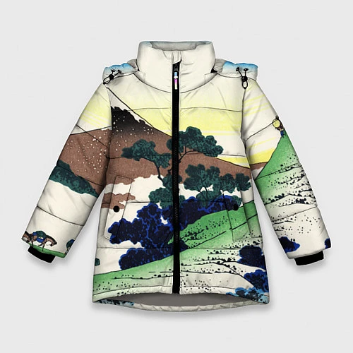 Зимняя куртка для девочки ЯПОНИЯ / 3D-Светло-серый – фото 1