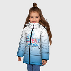 Куртка зимняя для девочки CURRENT, цвет: 3D-черный — фото 2