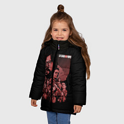Куртка зимняя для девочки БУМАЖНЫЙ ДОМ, цвет: 3D-красный — фото 2