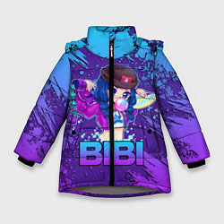 Куртка зимняя для девочки Brawl Stars BIBI, цвет: 3D-светло-серый