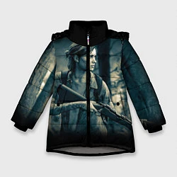 Куртка зимняя для девочки THE LAST OF US спина Z, цвет: 3D-светло-серый