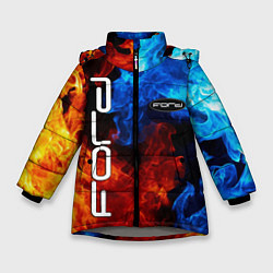 Куртка зимняя для девочки FORD, цвет: 3D-светло-серый