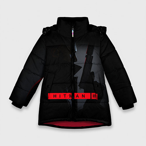 Зимняя куртка для девочки HITMAN 3 / 3D-Красный – фото 1