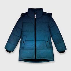 Куртка зимняя для девочки BlueSpace, цвет: 3D-черный