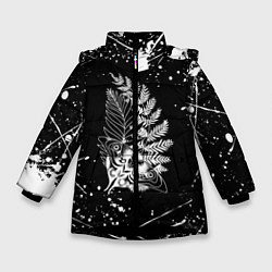 Куртка зимняя для девочки THE LAST OF US ТАТУИРОВКА ЭЛЛИ, цвет: 3D-черный