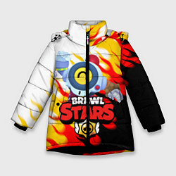 Куртка зимняя для девочки BRAWL STARS NANI, цвет: 3D-черный