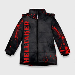 Куртка зимняя для девочки Helltaker Logo Z, цвет: 3D-черный
