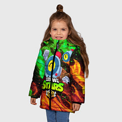 Куртка зимняя для девочки BRAWL STARS NANI, цвет: 3D-черный — фото 2