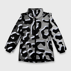 Куртка зимняя для девочки Print, цвет: 3D-черный
