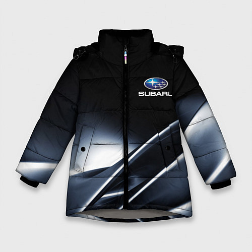 Зимняя куртка для девочки SUBARU / 3D-Светло-серый – фото 1
