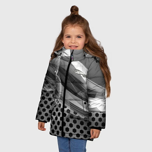 Зимняя куртка для девочки JAGUAR / 3D-Светло-серый – фото 3