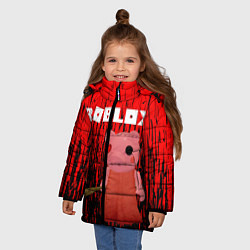 Куртка зимняя для девочки Roblox Piggy, цвет: 3D-светло-серый — фото 2