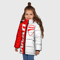 Куртка зимняя для девочки DUCATI 4, цвет: 3D-черный — фото 2