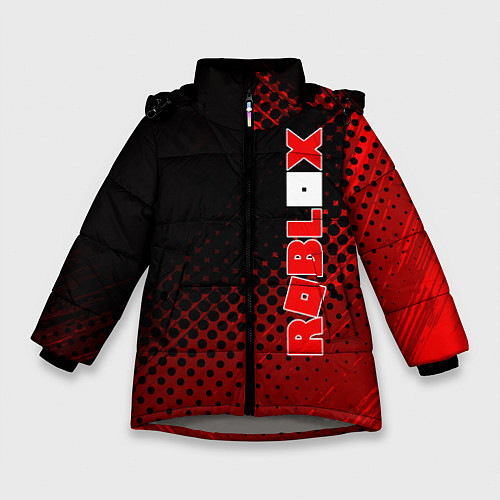 Зимняя куртка для девочки Roblox / 3D-Светло-серый – фото 1